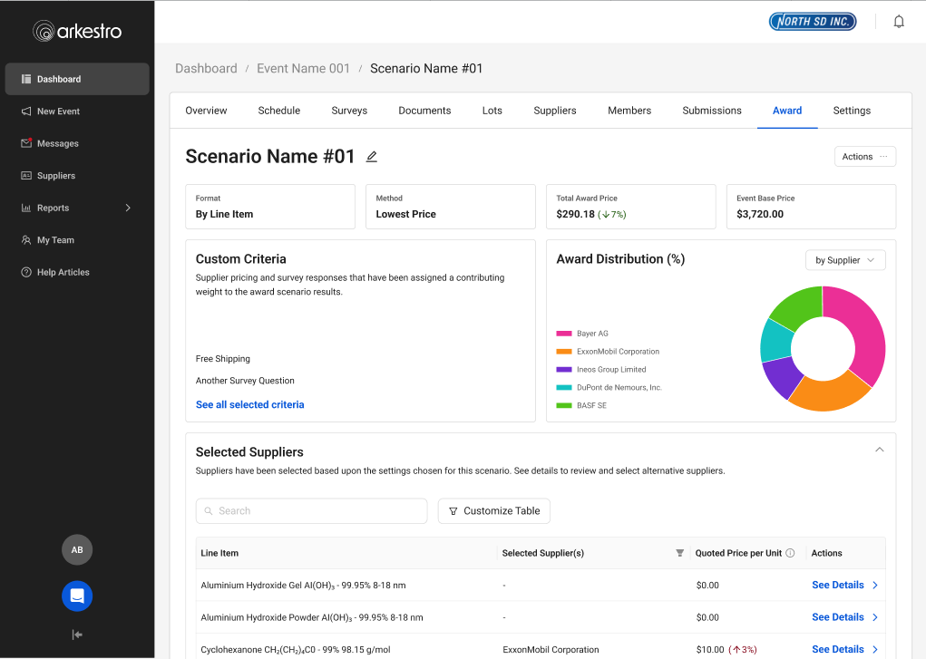Rollout — new Awarding interface
