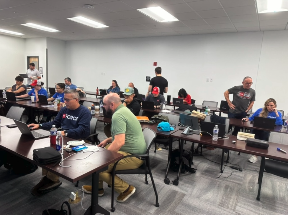 On-site research session with users